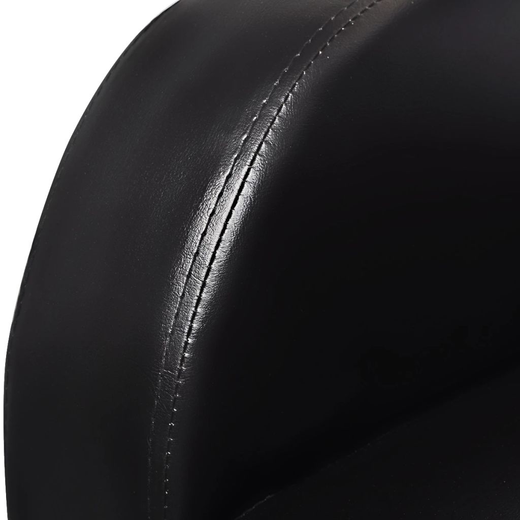 vidaXL 3-Seater Home Theater Recliner Sofa Black Faux Leather