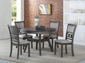 Gray Round Dining Table And Chairs 5 Piece Dining Room Set