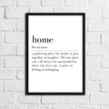 Home Definition Simple Home Wall Decor Print-0